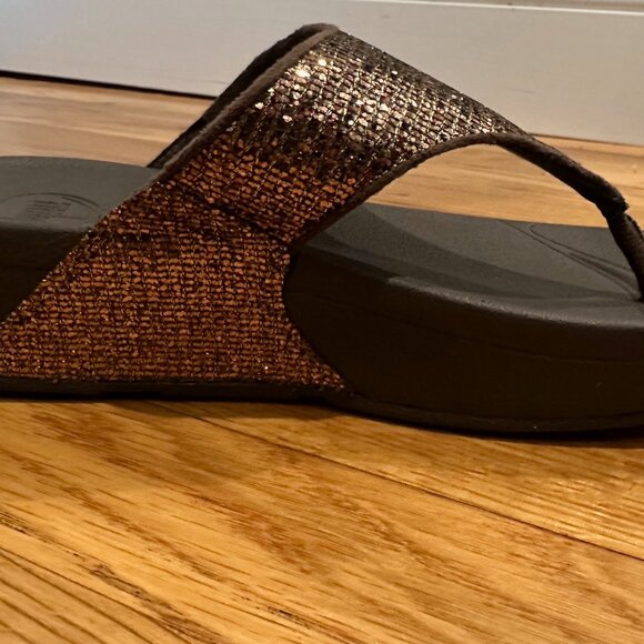 Fitflop Lulu Copper Superglitz Brand New - Picture 3 of 6